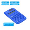 thumbnail image 4 of Unique Bargains 8 Digit Pocket Size Mini Calculator Dual Power Handheld Calculator Blue 2 Pack, 4 of 6