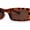 Tortoise - Brown, variant on Womens Thin Narrow Rectangular Mod Sunglasses White Black
