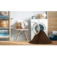 thumbnail image 2 of Ahgly Tapis d'Intérieur Lavable en Machine Carré Transitionnel Brun Bronze Foncé, 8 Pieds Carré, 2 of 7
