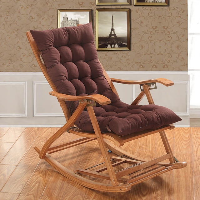 SHAR Fauteuil Berçant de Salon d'Étude Fauteuil en Rotin Coussin Inclinable Fauteuil Inclinable Fauteuil Berçant Coussin de sofa