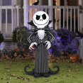 thumbnail image 2 of Airblown Inflatables G08 228877X Jack Skellington avec Collier de Vampire, Disney, 2 of 3