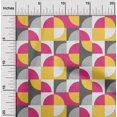 thumbnail image 2 of oneOone Velvet Fuschia Pink Fabric Geometric Sewing Material Print Fabric By The Yard 58 Inch Wide, 2 of 4