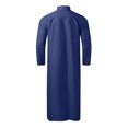 thumbnail image 4 of Kcodviy Male Casual Robe Muslim Mens Shirts Casual Stand Collar Thobe Long Mens Solid Color Button Down Shirt Solid Pocket Long Sleeve Men Button Up Shirt Jubba Robe, 4 of 4