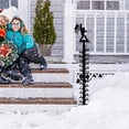 thumbnail image 1 of Aursykel Outdoor Snowflake Measuring Instrument Snow Gauge with Self Leveling Feet for Easy Setup Large 24 Inch Metal Snow Ruler for Christmas Decorations and Holiday Gifts, 1 of 5