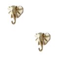 thumbnail image 4 of Wweixi Coat Hooks Easy To Install And Wide Application For Added In Daily Life gold(elephant) 2Set, 4 of 6