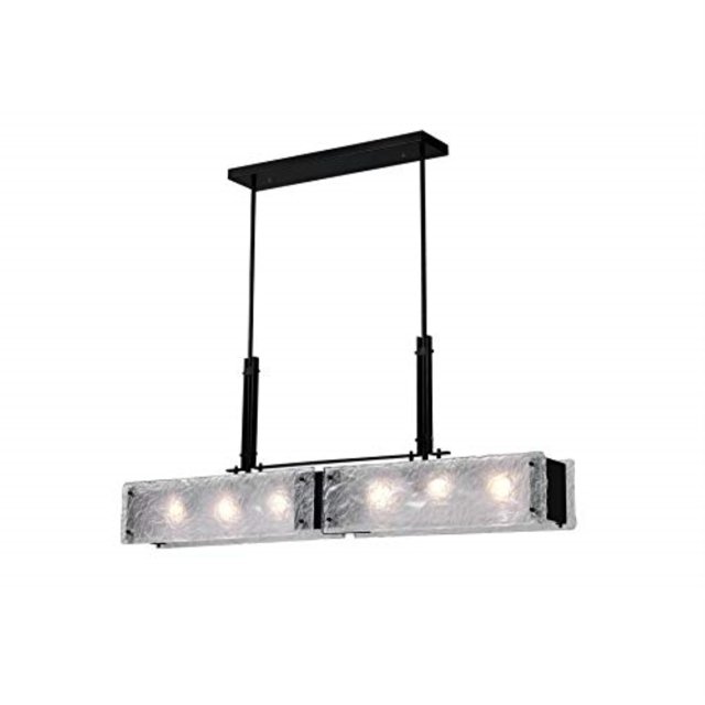 CWI Lighting Assunta Lustre à 6 Lumières avec Fini Noir