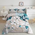 thumbnail image 2 of Erosebridal Wild Hummingbird Bedding Twin Comforter Set,White Flower Down Comforter,Oil Painting Room Decorative,2pcs, 2 of 7