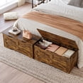 thumbnail image 4 of Versatile Wooden Storage Chest Bench with Safety Hinge for Living Room & Bedroom, 4 of 9