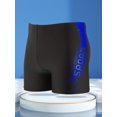 thumbnail image 4 of Sport' Print Board Shorts, Quick-drying Drawstring Men's Swim Trunks, Men's Swimwear, Swim Shorts For Summer Beach Pool, 4 of 5