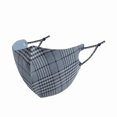 thumbnail image 2 of UV Sun Protection Face Mask Suede Plaid Washable Reusable for Men Women, 2 of 3