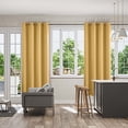 thumbnail image 4 of 63x52 Inch Blackout Window Curtains, Luxury Bedroom Drapes with Complete Light Blocking and Noise Reduction, 4 of 9