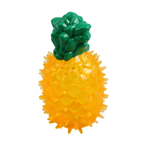 2025 Freezable Pet Teether Tug of War Rope Cooling Chew Toy Fruit Puppy Teething Rings Lemon Pineapple Watermelon Design Durable Dog Cooling Chew Toys for Dogs Teething Anxiety Toy for Puppies