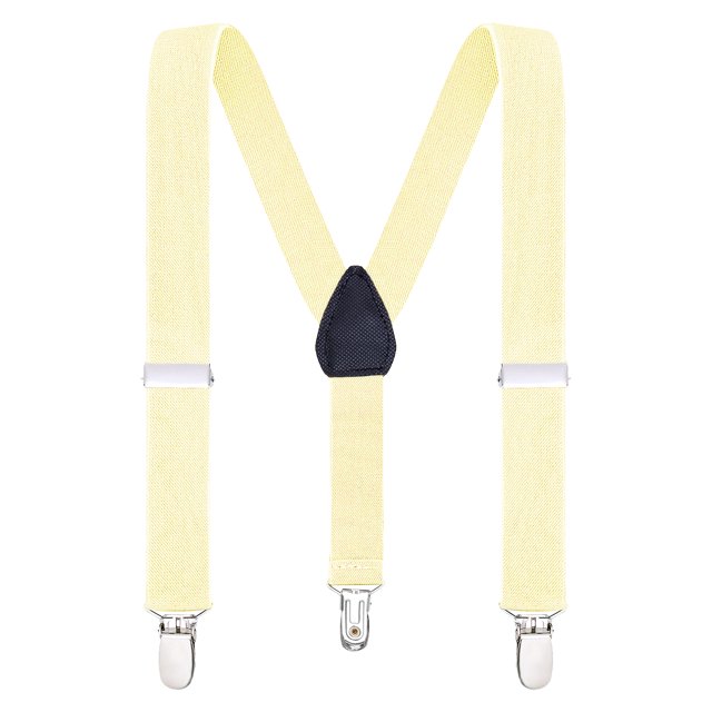 Buyless Fashion Adjustable Suspenders for Kids Toddlers Baby Elastic Solid Color 1 Inch - Y Back Design
