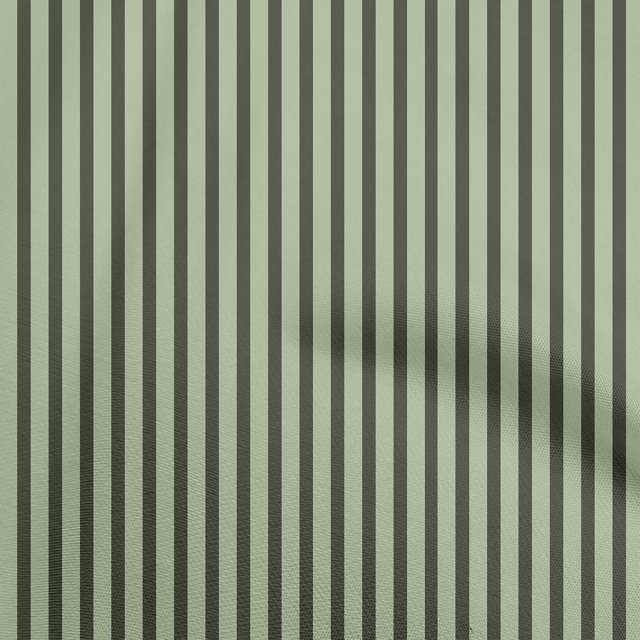 oneOone Viscose Chiffon Dark Green Fabric Stripes Sewing Craft Projects Fabric Prints By Yard 42 Inch Wide