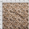 thumbnail image 3 of oneOone Georgette Viscose Brown Fabric Abstract Sewing Craft Projects Fabric Prints By Yard 42 Inch Wide, 3 of 4