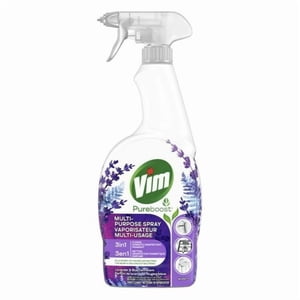 Vim Aroma & Shine Multi-Purpose Lavender & Blue Fern Spray 700ml, Uplifting Freshness!