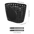 thumbnail image 4 of Mobutofu black wicker bike basket Plastic 1Pack, 4 of 7