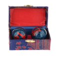 thumbnail image 3 of bedienty 2 Pieces Massage Balls with Storage Balls Box Baoding for Middle Aged People Fu Word Blue Fu Word Blue Diameter 42mm, 3 of 5