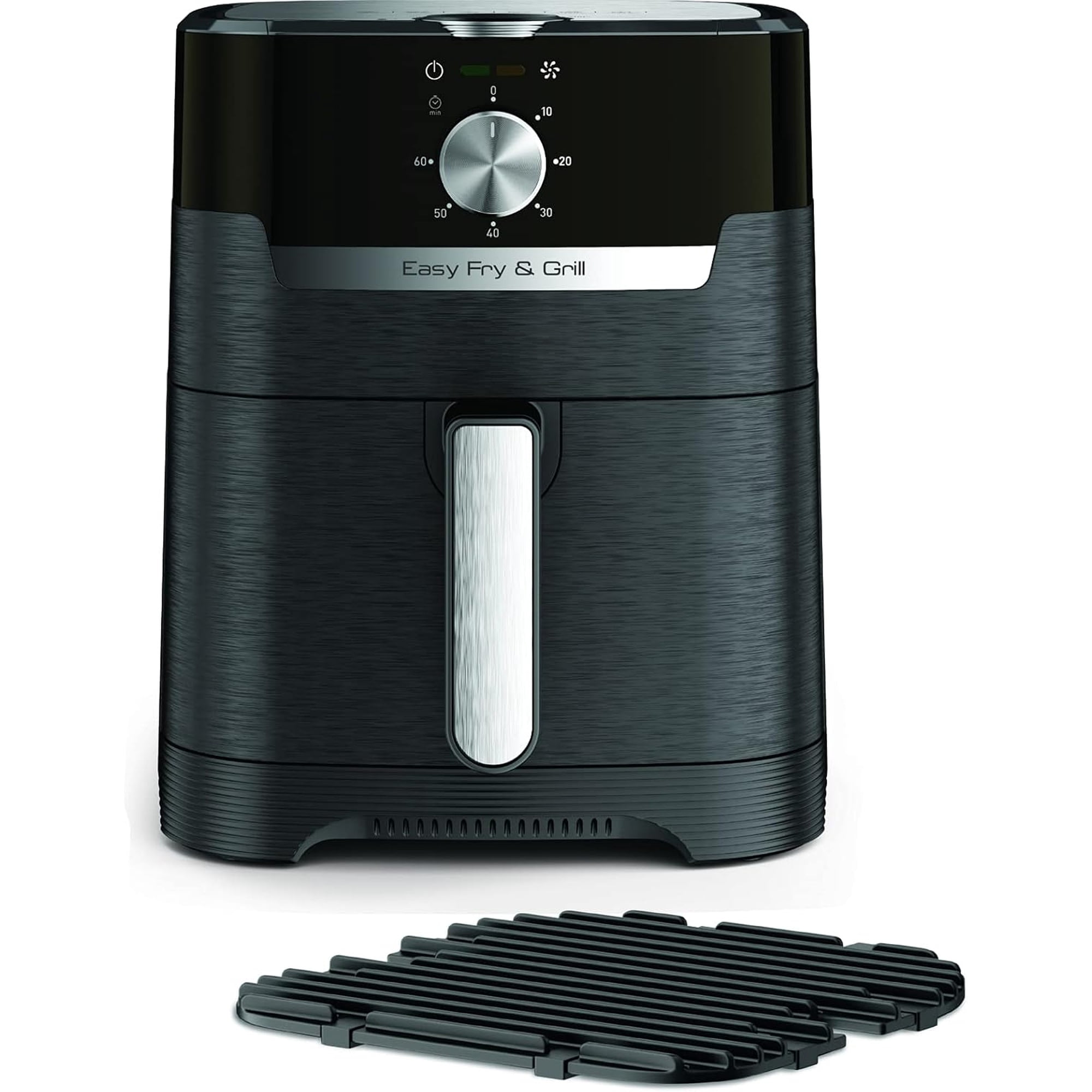 2-in-1 Easy Fry & Grill Air Fryer 4.2L, Air Fryer Grill Combo, Low-Oil Cooking, Adjustable Temperature & Timer, Compact Countertop Air Fryer for Home