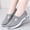 Gray4, variant on Women's Woven Orthopedic Breathable Soft Shoes, Lightweight Comfortable Mesh Stretch Sneakers,Go Walking Slip on Diabetic Foam Shoes