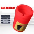 thumbnail image 2 of Portable Car Ashtray with Funnel Lid - Detachable Automotive Cigarette Receptacle Container - Plastic Cup Vehicle Organizer, 2 of 8