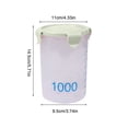 thumbnail image 3 of Birdeem Stackable Plastic Storage Jars with Measurement Scale,Airtight Food Storage Containers for Kitchen and Pantry Use,Microwave and Freezer Safe,Available in Multiple Sizes, 3 of 9