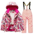 thumbnail image 1 of Hiiyo Kids Fleece Lined Ski Jacket & Pants Set Winter Snowboarding Winter Warm Snow Suits, 1 of 2