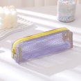 thumbnail image 1 of Roiihwy Candies Colored Pen Pencil Pouch, Mesh Elliptical Soft Portable Pencil Case, Simple Small Pencil Stationery Bag for Small Toiletry Bag for Purse, Marker Pouch, 1 of 8
