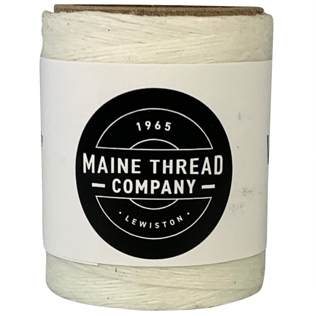 Maine Thread Cordon en Poly Ciré 0,020 Pouces 1 Épaisseur - Blanc
