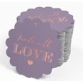 thumbnail image 4 of Inkdotpot 50 Pack Made With Love Text Favor Paper Tags Craft Real Rose Gold Foil Hang Tags, 4 of 6