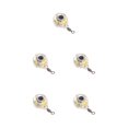 thumbnail image 1 of relayinert Fishing Lure Light LED Waterproof Eye Shape Lighting Fish Bait Plastic Reusable Glowing 1.3cm Angling Lamp Tackle White 5Set, 1 of 6