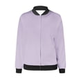 thumbnail image 4 of EQWLJWE Liquidation d'Été! Veste de Baseball Décontractée Mode pour Femmes avec Poches Zippées, 4 of 5