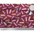 thumbnail image 3 of Soimoi Red Heavy Canvas Fabric Brush Stroke Abstract Print Fabric by Yard 58 Inch Wide, 3 of 3