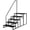 Single Handrail | 5 Steps, variant on EDTara RV Steps with Handrail, Hot Tub Steps with Handrail, Portable Pool Ladder, 660 lbs Load Capacity RV Stairs for Camper, SPA, Pool, Mobile Home