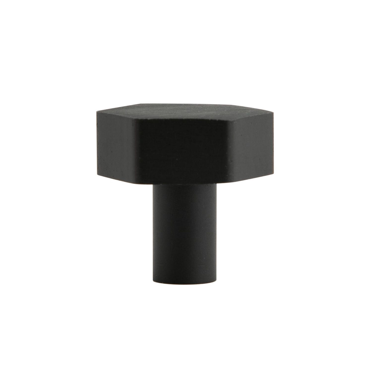 Era Hexagon Knob 4-Pack Brushed Black