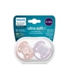 thumbnail image 3 of Philips Avent Ultra Soft Pacifier 0-6m, lychee elephant / lilac palms, 2 pack SCF091/09, 3 of 8