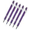 TIMIFIS Aluminum Black Gel Ink Pens 0.5Mm Fine Point Adhesive Click Pen Student Writing Ballpoint Pen Starting Season Supplies 5Pc