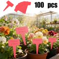 thumbnail image 1 of Todaioua Plant Labels, 100pcs T Type Plant Markers, Plastic Garden Labels, Waterproof Plant Tags, Herb Garden Markers, Outdoor Plant Labels, Seedling Identification Tags, Durable Garden Markers, 1 of 8