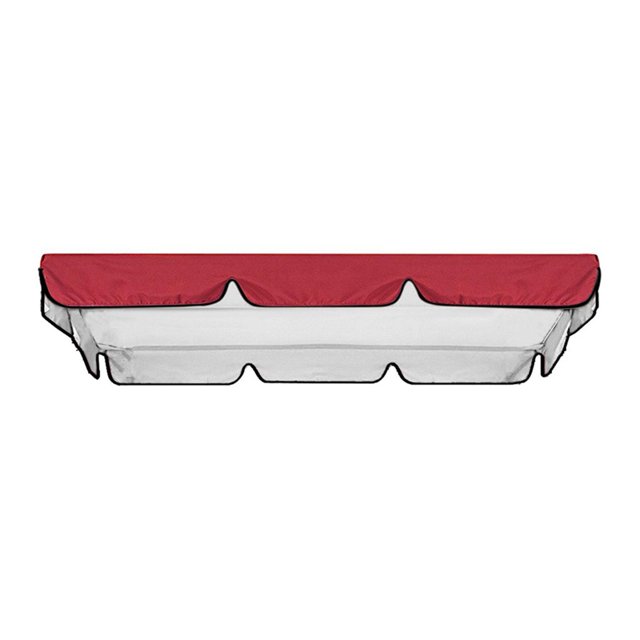 Housse Supérieure de Balançoire d'Extérieur Housse de Chaise Auvent Pare-Soleil Housse de Balançoire de Parc Abri contre la Pluie Housse de Meuble Imperméable Rouge