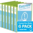 thumbnail image 1 of Davis Group, Easyview Premium, Round Ring, Customizable, View Binder, 6 Pack, 1", 1 of 3