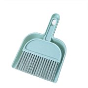 yulier Mini Dustpan and Brush Set, Portable Cleaning Brush and Dustpan Combo, Compact Dust Pan and Hand Broom for Cleaning Kitchen, Office Table, Desk, Key Board