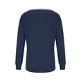 thumbnail image 5 of Timegard Womens Long Sleeve Tops Square Neck Ruched Button Side Blouse Comfy Casual Tunic Tops Tee, 5 of 5