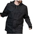 thumbnail image 3 of Pisexur Veste Coupe-Vent pour Homme Mode Décontractée Couleur Unie Coupe-Vent Chaude Veste à Manches Longues à Capuche Manteau Décontracté de Randonnée pour Homme Imperméable Veste pour Homme, 3 of 3