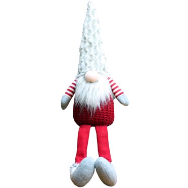 Santa Gnome Poupée en Peluche à Longues Jambes