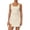 Beige, variant on Ltctricy Women's Athletic Dress Sleeveless Square Neck Backless Cutout Side Split Ruched Mini Tennis Dress Built in Shorts Workout Skort Dress