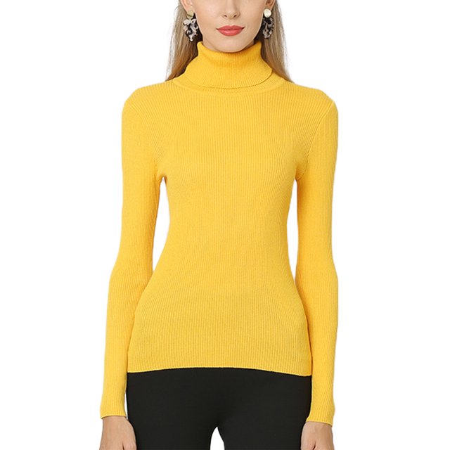 Innerwin Hauts Tricotés Manches Longues Femme Pull Haut Tunique Tricotée Blouse Gingembre TG