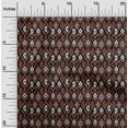 thumbnail image 1 of oneOone Viscose Chiffon Fabric Ogee & Paisley Ikat Decor Fabric Printed BTY 42 Inch Wide, 1 of 4