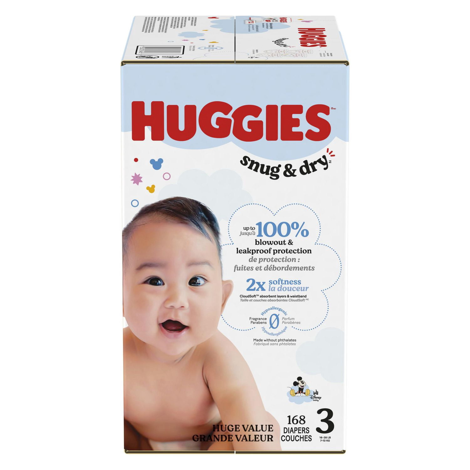 Huggies Snug & Dry Baby Diapers, 6 (28-44 lbs), 112 Ct