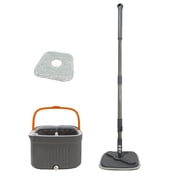 Rbaofujie Wall Mop Cleaner Mop and Bucket with Wringer Set Support Self Separation Sewage and Clean Water Telescopic Stainless-Steel Mop Cleaning Bucket Mop for Floors Kitchen Wood Floor Mop