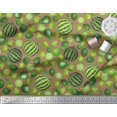 thumbnail image 2 of Soimoi Polyester Crepe Fabric Pear,Lemon & Watermelon Fruits Print Sewing Fabric Yard 52 Inch Wide, 2 of 3